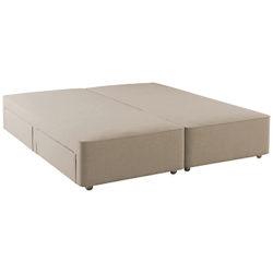 Hypnos Firm Edge 4 Drawer Divan Storage Bed, Double Fawn